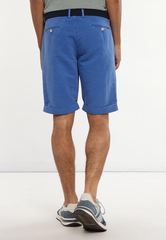 River Woods Katoen-linnen Chinoshort Met Plooien Capri