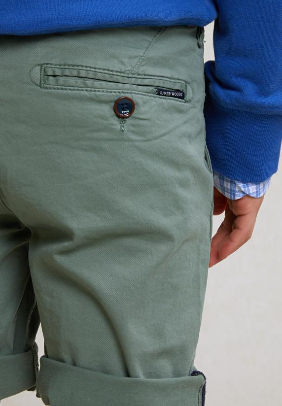 River Woods Katoenen Basic Chino Short Stretch Equator