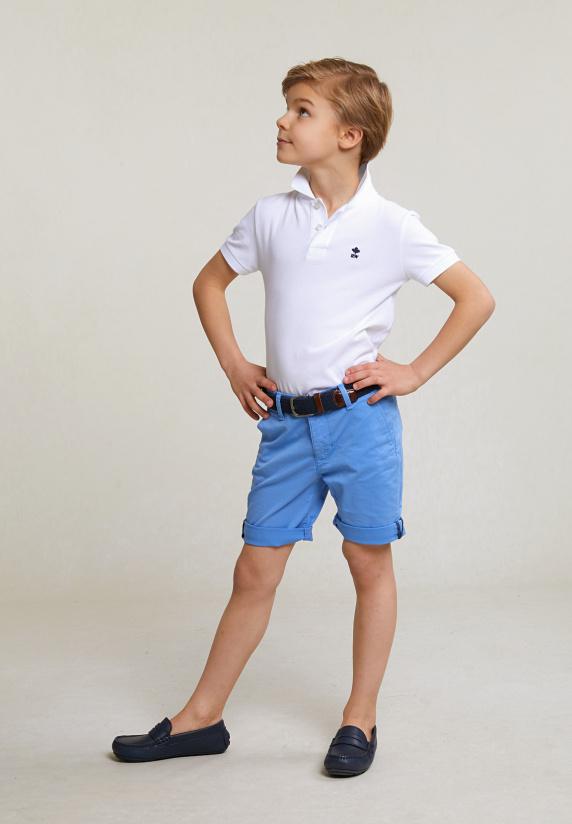 River Woods Katoenen Basic Chino Short Stretch Faience