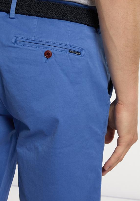 River Woods Katoenen Basic Chino Stretch Short Capri