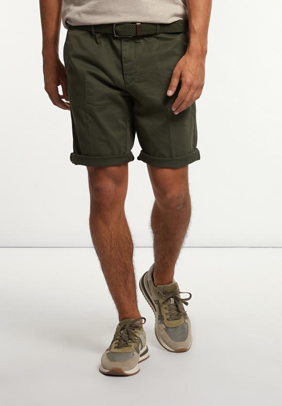 River Woods Katoenen Basic Stretch Chinoshort Forest