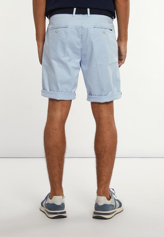 River Woods Katoenen Basic Stretch Chinoshort Glacier