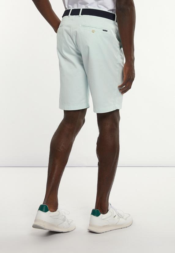 River Woods Katoenen Basic Stretch Chinoshort Mintgroen