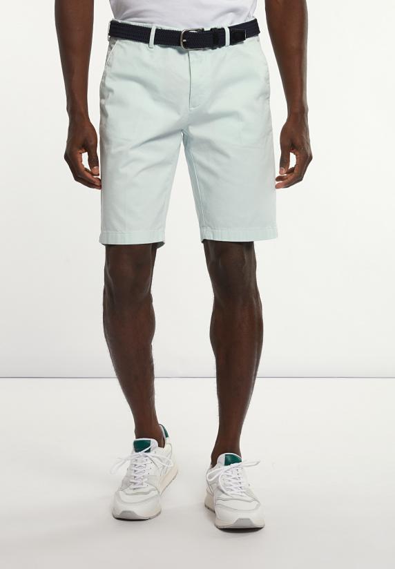 River Woods Katoenen Basic Stretch Chinoshort Mintgroen