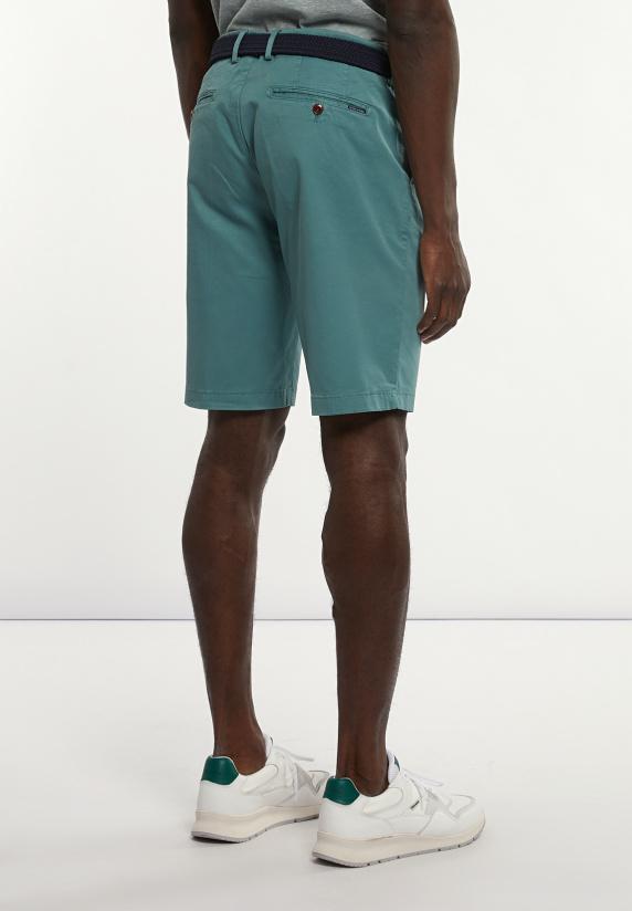 River Woods Katoenen Basic Stretch Chinoshort Opal Green