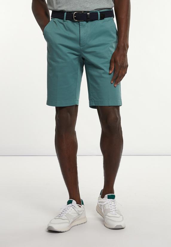 river woods Katoenen basic stretch chinoshort opal green