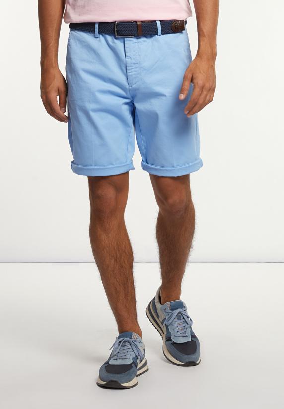 River Woods Katoenen Basic Stretch Chinoshort Porcelaine
