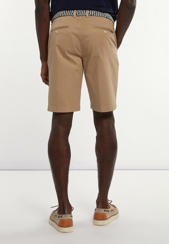 River Woods Katoenen Basic Stretch Chinoshort Wheat