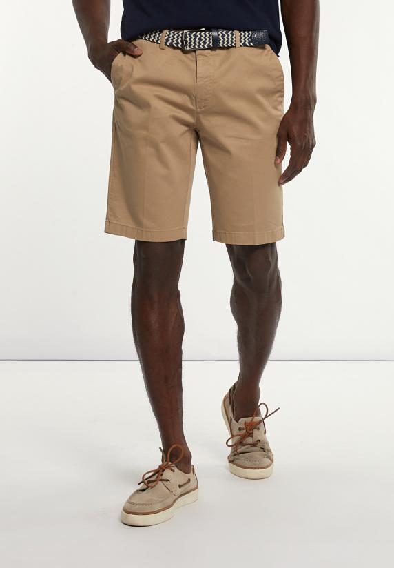river woods Katoenen basic stretch chinoshort wheat