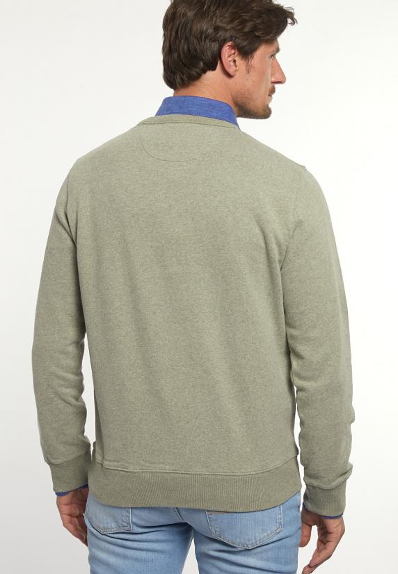 River Woods Katoenen Basic Trui Ronde Hals Jade Mix