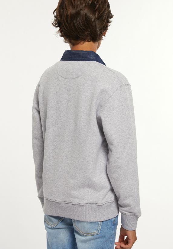 River Woods Katoenen Fancy Rugby Polotrui Pearl Grey Mix