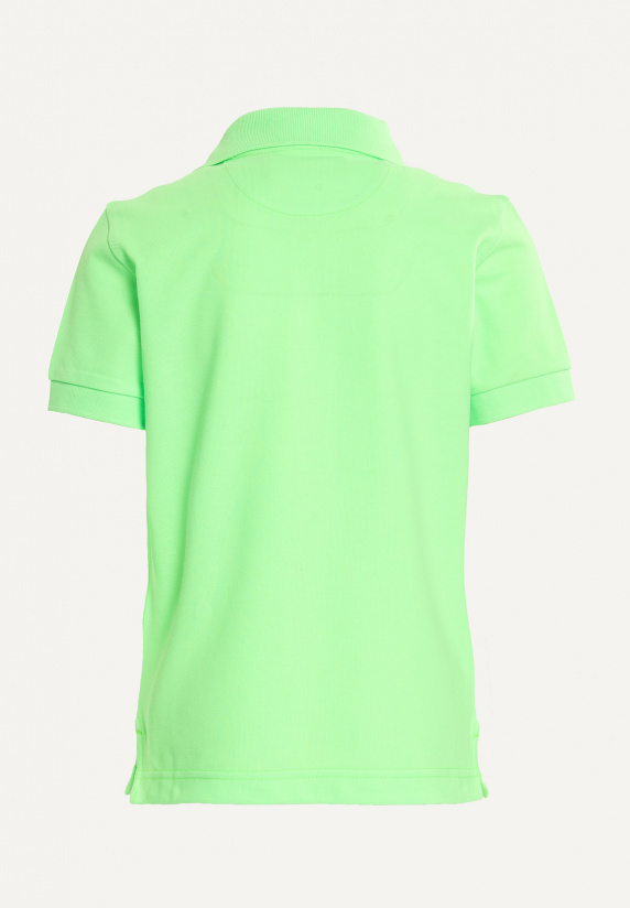 River Woods Katoenen Fancy Sportieve Pique Polo Neon Green