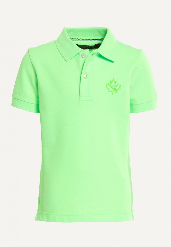 river woods Katoenen fancy sportieve pique polo neon green