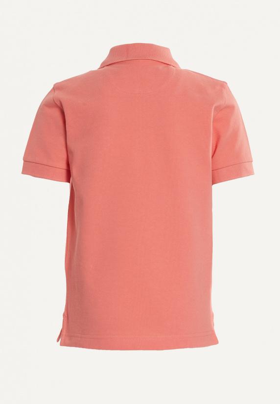 River Woods Katoenen Fancy Sportieve Pique Polo Pastel Red