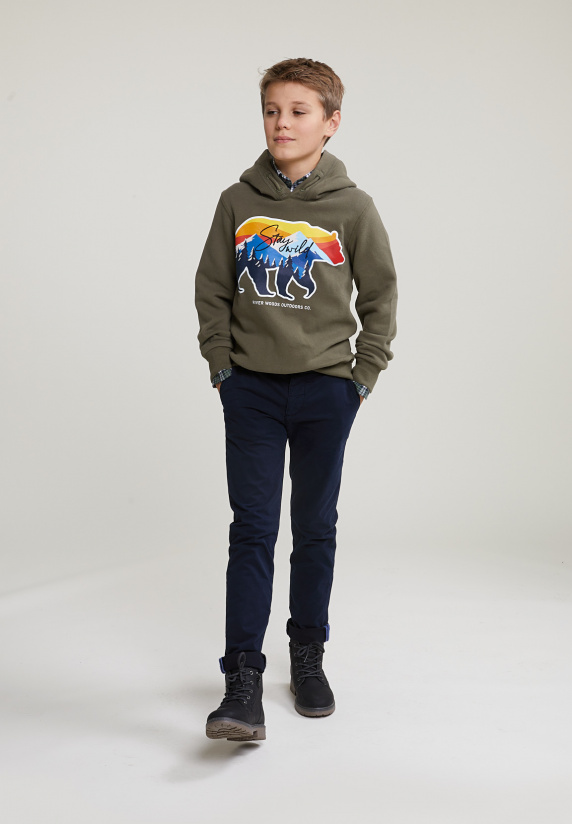 River Woods Katoenen Fantasietrui Met Kap Table Mountain