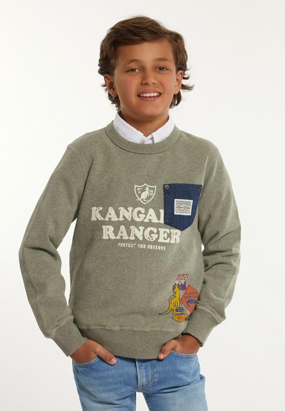 River Woods Katoenen Fantasietrui Ronde Hals Jade Mix