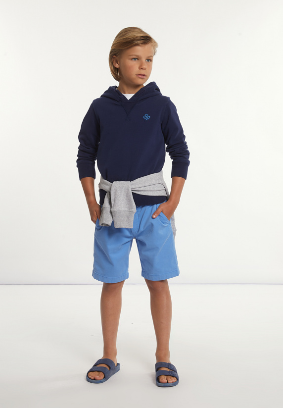 River Woods Katoenen Klassieke Comfortabele Short Soft Azure