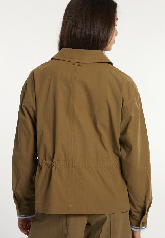 River Woods Katoenen Korte Jack Opgestikte Zak Kaki