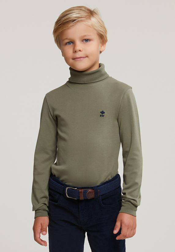 river woods Katoenen rolkraag T-shirt lange mouwen fynboss