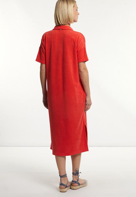River Woods Katoenen Wijde éponge Polojurk Korte Mouwen Rood