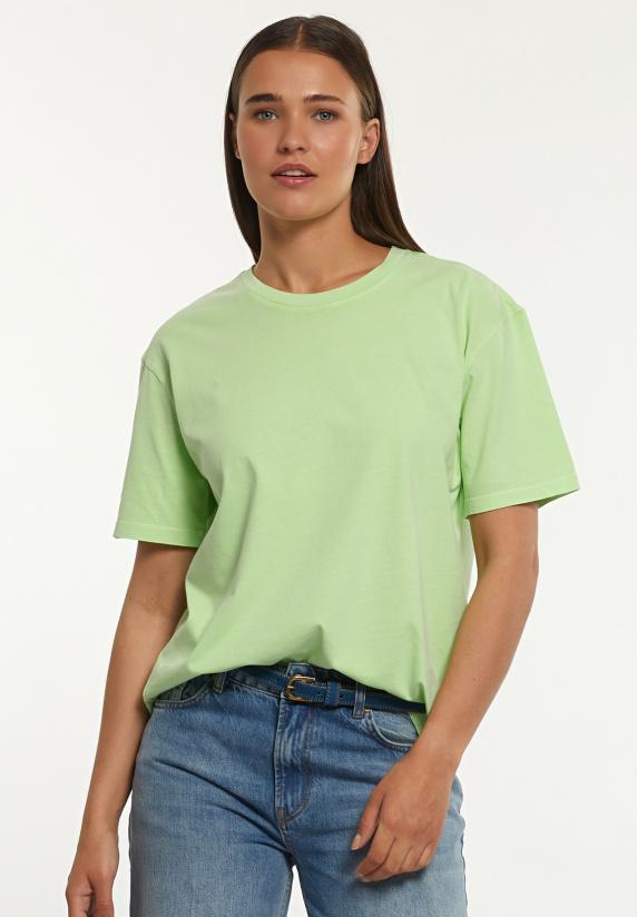 river woods Katoenen wijde T-shirt ronde hals korte mouwen groen