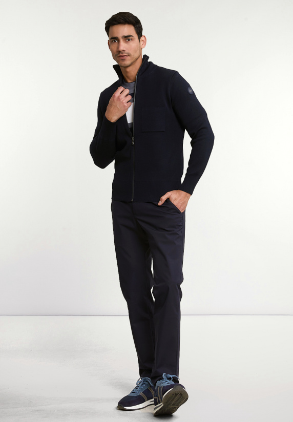 River Woods Lange Technische Stretch Broek Dark Navy