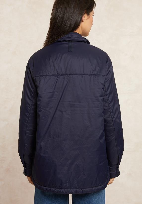 River Woods Licht Gewatteerd Jasje Opgestikte Zakken Navy