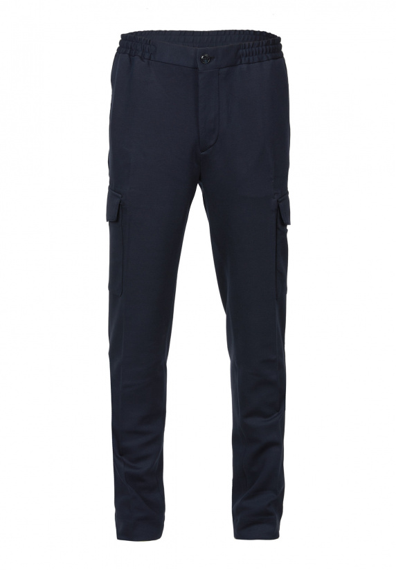 river woods Marineblauwe cargo joggingbroek in blauw
