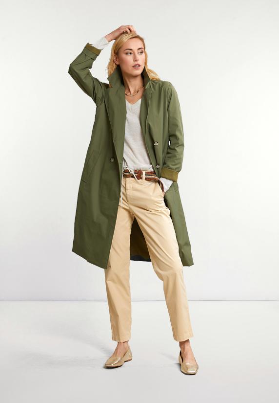 River Woods Metallic V-hals Trui Lange Mouwen Beige