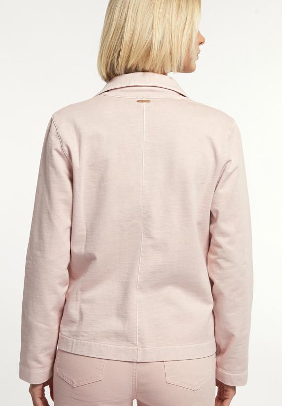 River Woods Molleton Effen Blazer Lange Mouwen Roze