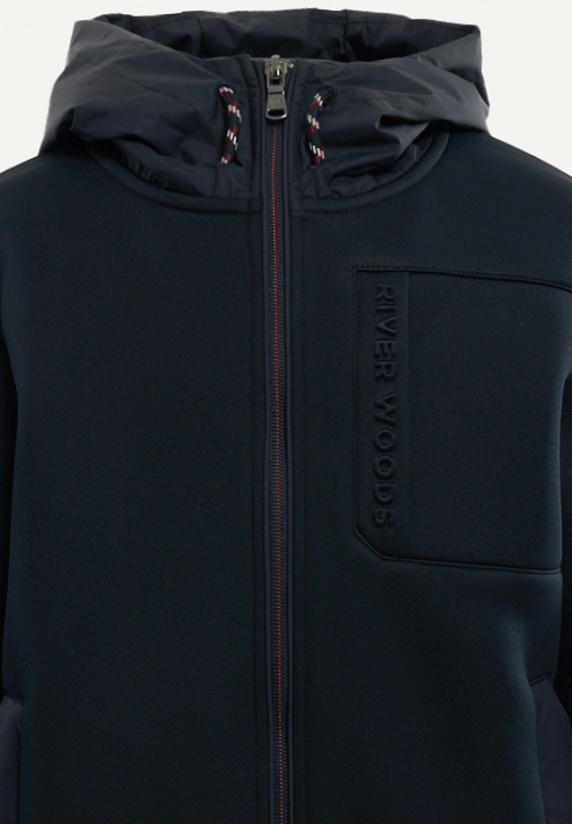 River Woods Neopreen Jas Met Kap Borstzak Navy Blue