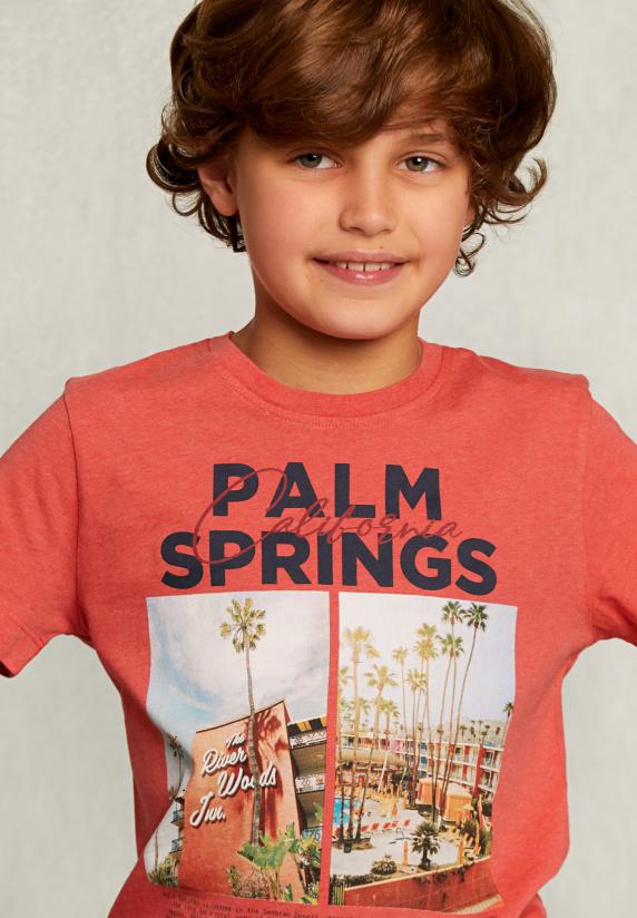 River Woods Normal Fit Basc T-shirt Dark Cosmopolitan