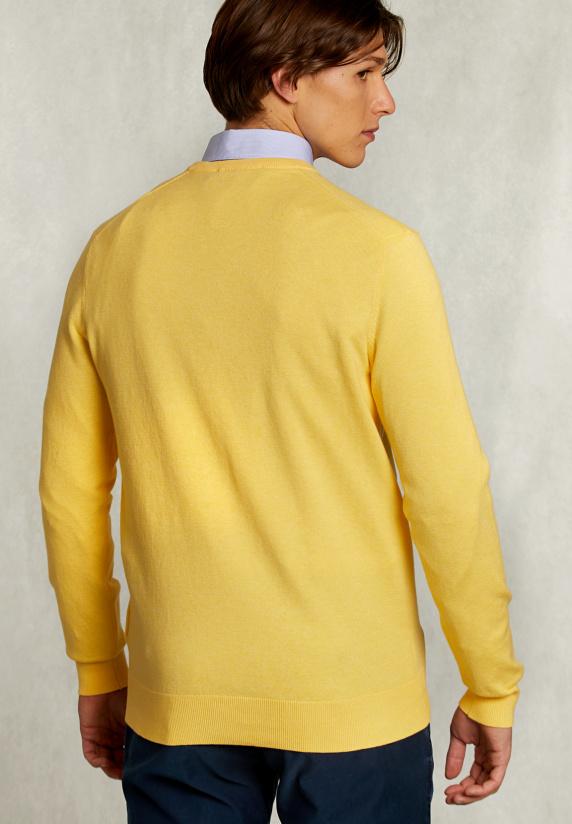 River Woods Normal Fit Basic Katoenen V-hals Trui Butterfly Mix