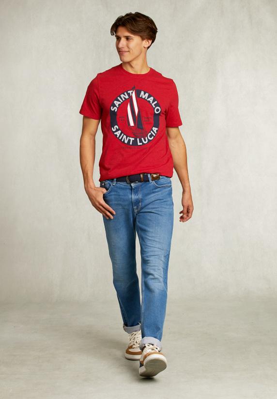 River Woods Normal Fit Basic T-shirt Bloody Mary Mix