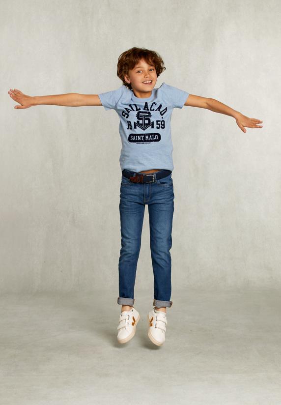 River Woods Normal Fit Basic T-shirt Dk Victoria Mix