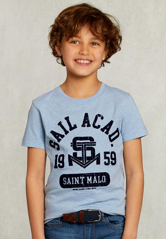 river woods Normal fit basic T-shirt dk victoria mix