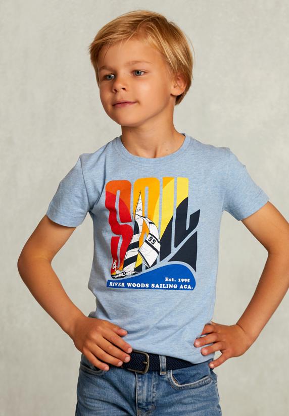 river woods Normal fit basic T-shirt dk victoria mix