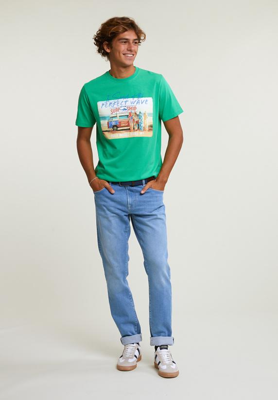 River Woods Normal Fit Basic T-shirt Korte Mouwen Apple