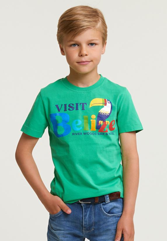 river woods Normal fit basic T-shirt korte mouwen apple