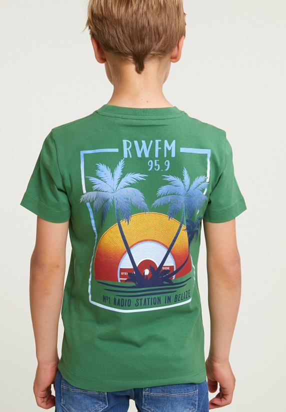 River Woods Normal Fit Basic T-shirt Korte Mouwen Belize Green