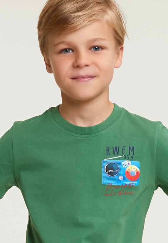 River Woods Normal Fit Basic T-shirt Korte Mouwen Belize Green