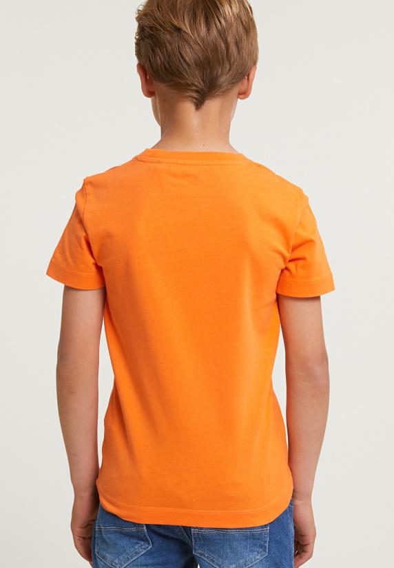 River Woods Normal Fit Basic T-shirt Korte Mouwen Electric Orange