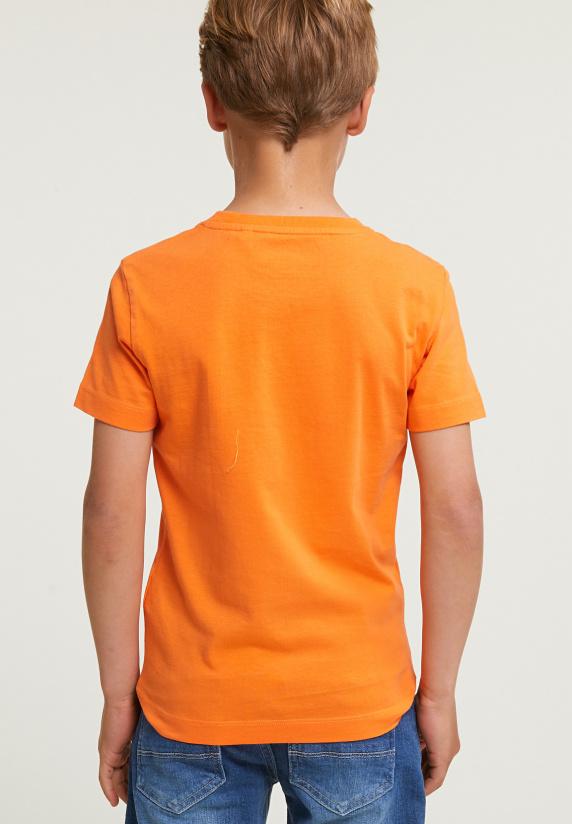 River Woods Normal Fit Basic T-shirt Korte Mouwen Electric Orange