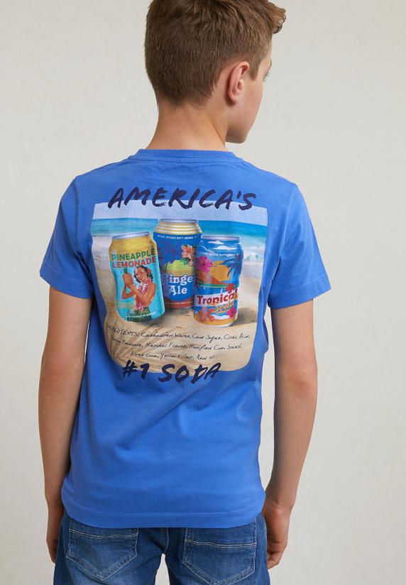 River Woods Normal Fit Basic T-shirt Korte Mouwen Evening Blue