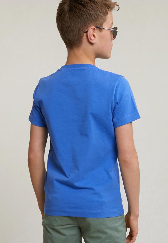 River Woods Normal Fit Basic T-shirt Korte Mouwen Evening Blue