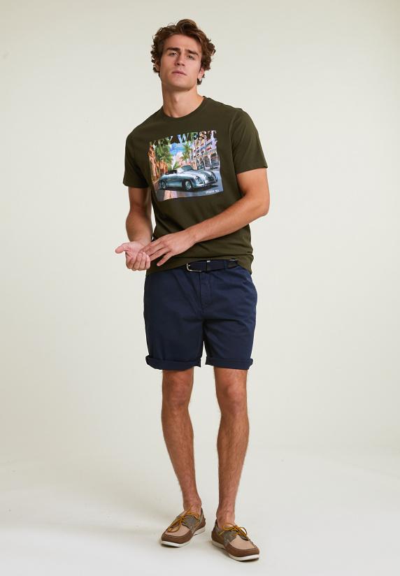 River Woods Normal Fit Basic T-shirt Korte Mouwen Forest Mix