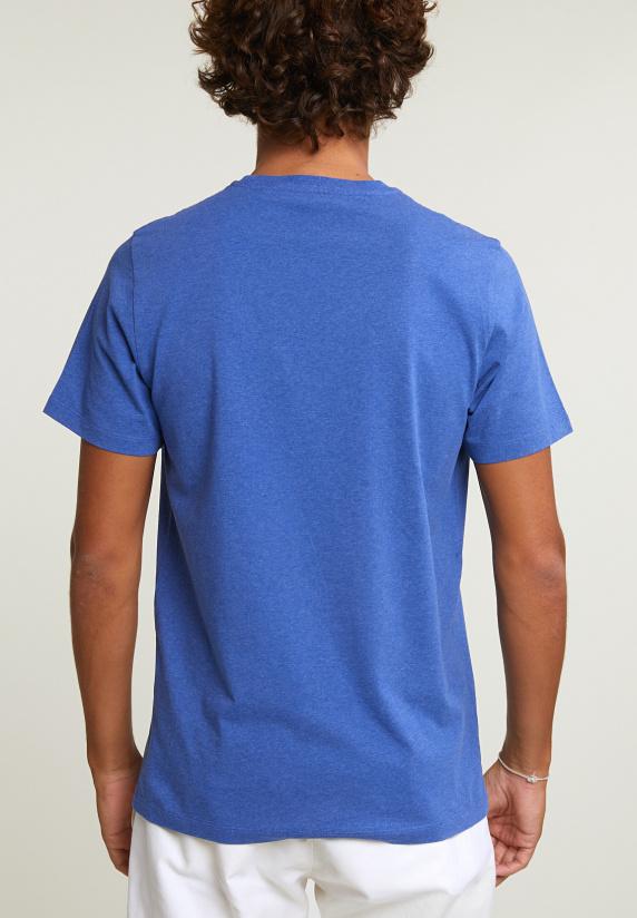River Woods Normal Fit Basic T-shirt Korte Mouwen Hamptons Blue Mix