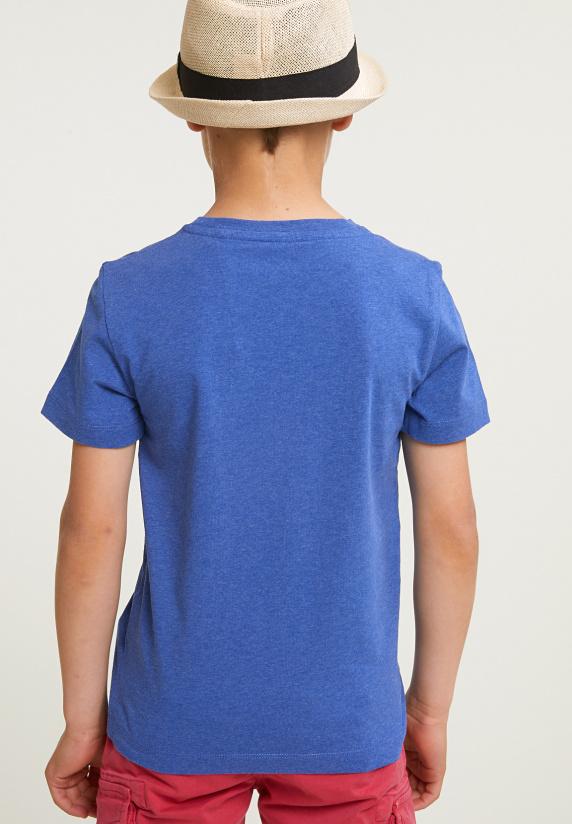 River Woods Normal Fit Basic T-shirt Korte Mouwen Hamptons Blue Mix