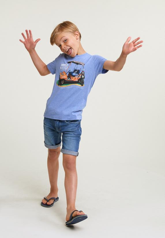 River Woods Normal Fit Basic T-shirt Korte Mouwen Hamptons Blue