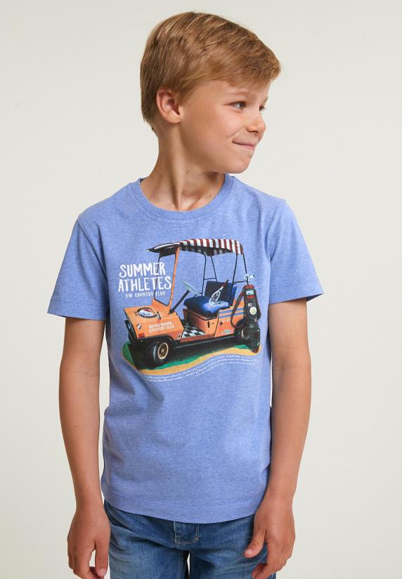 river woods Normal fit basic T-shirt korte mouwen hamptons blue